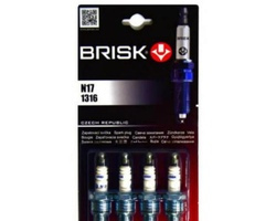 Свечи ГАЗ 402дв. (короткая) BRISK CLASSIC 4шт/кт N17 (аналог А14В) МОТО