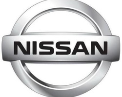 Эмблема Nissan на скотче (88*75) средняя металлопластик