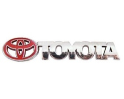 Эмблема TOYOTA металлопластик + надпись TOYOTA