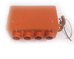 Отопитель САЛОНА печка дополнительная 12V 4 отверстия (корпус металл) + регулятор
