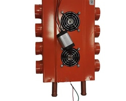 Отопитель САЛОНА печка дополнительная 12V 4+4 отверстия (корпус металл 2*стороняя) + регулятор