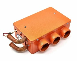 Отопитель САЛОНА печка дополнительная 12V 3 отверстия (корпус металл) + регулятор