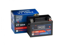 Аккумулятор  МОТО 12V  4Ah   VEKTOR 113*70*89