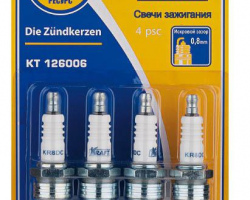 Свечи ГАЗ 406дв. (длинная ключ 21) KRAFT  4шт/кт